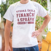 Tričko bílé VŠFS velikost M